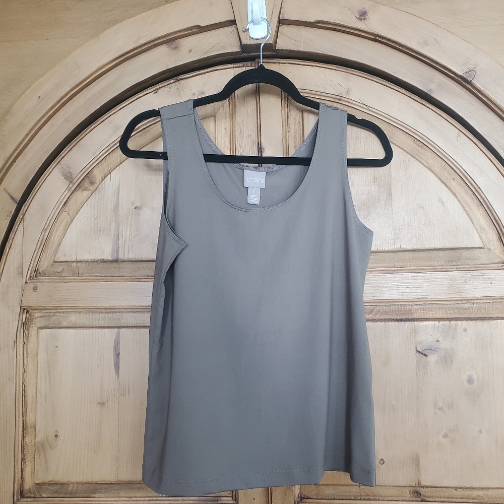 Chico's Brown Stretchy Tank Size 1